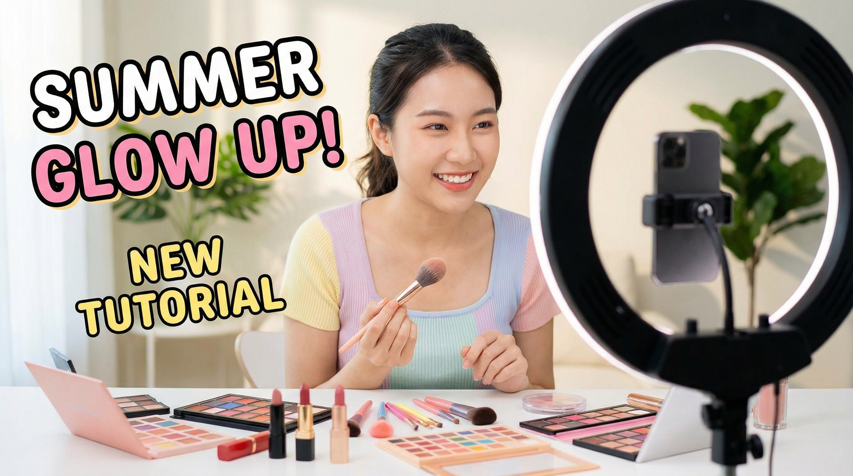 糖心vlog·美妆视频教程｜夏日清新妆容演示